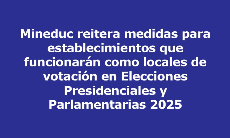 Elecciones 2025